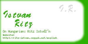 istvan ritz business card